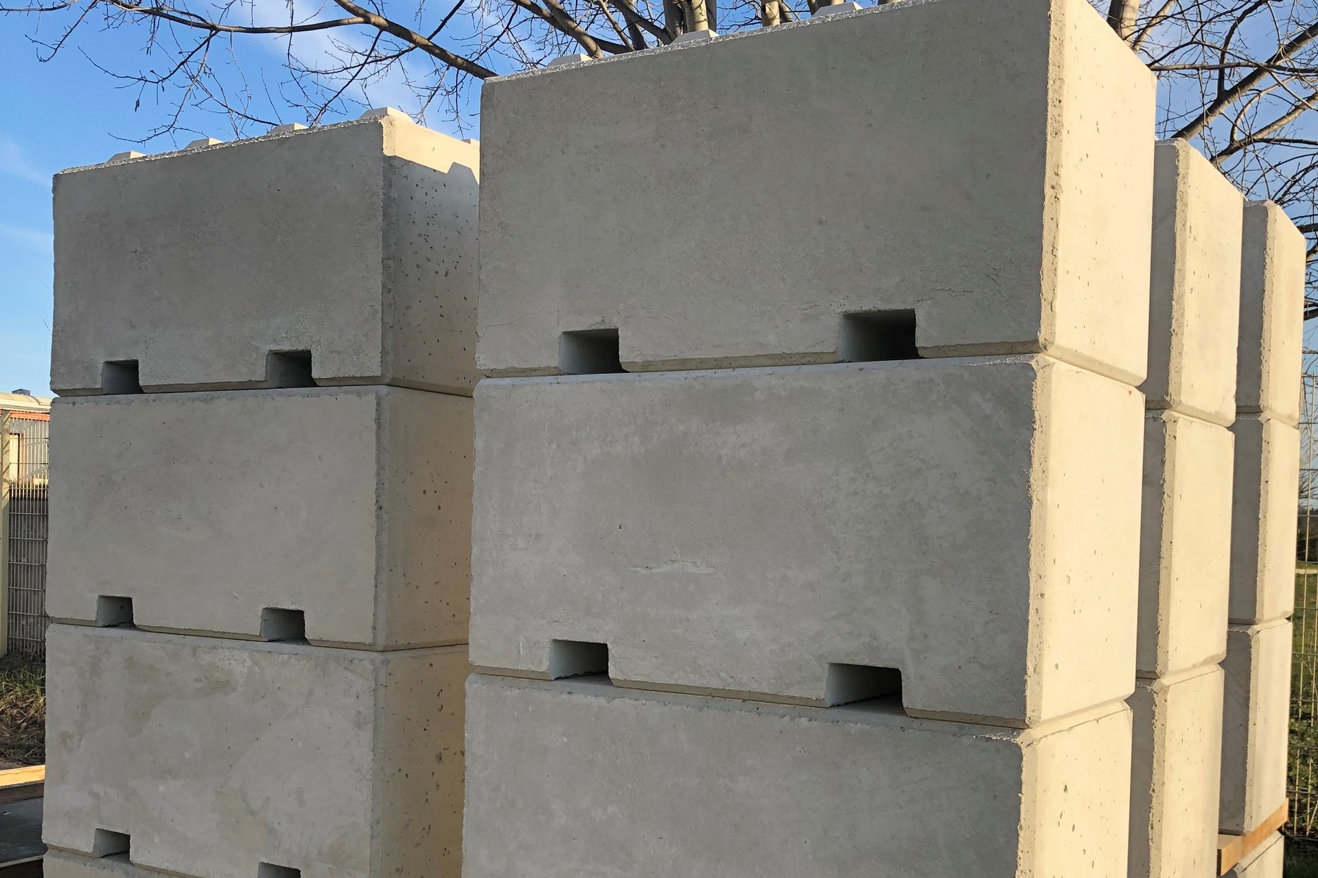 Betonblock Beton Legostein Staplertaschen