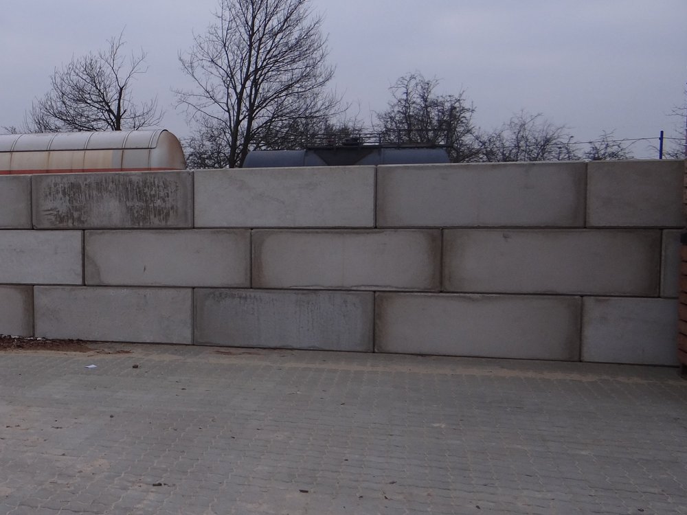 Betonblock Beton Legostein Grenzwand